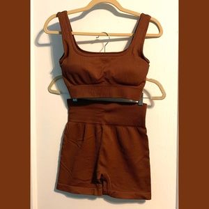 Brown Activewear Set | Size M